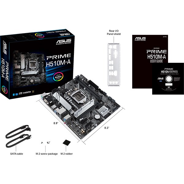 Placa de baza ASUS PRIME H510M-A, Socket LGA1200, mATX