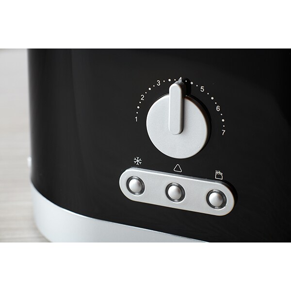 Prajitor de paine DELIMANO Dolcevita 110069948, 2 felii, 800W, negru-argintiu