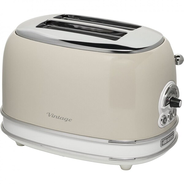 Prajitor de paine ARIETE Vintage 155CR/BG, 2 felii, 810W, bej-crem