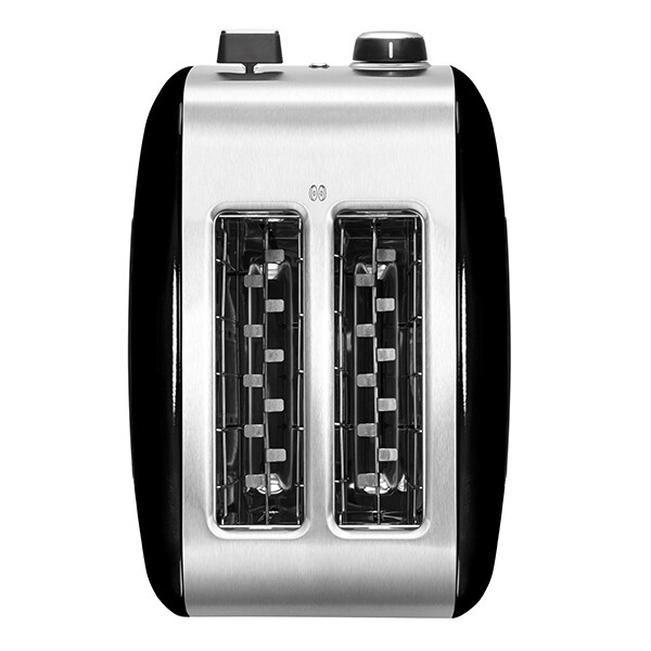 Prajitor de paine KITCHENAID 5KMT2115EOB, 2 felii, 1100W, negru lucios-argintiu