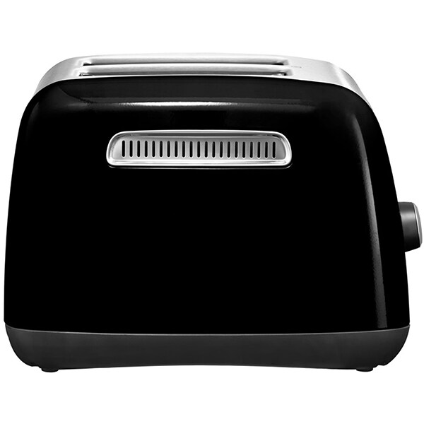 Prajitor de paine KITCHENAID 5KMT221EOB, 2 felii, 1100W, negru lucios-argintiu