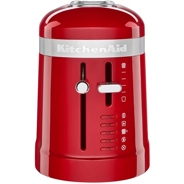 Prajitor de paine KITCHENAID 5KMT3115EAC, 2 felii, 900W, rosu-argintiu
