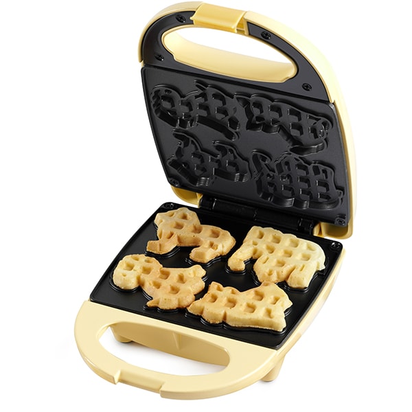 Aparat de waffe NOSTALGIA Mini Animal Circus MANWFL4YW, 5250W, galben