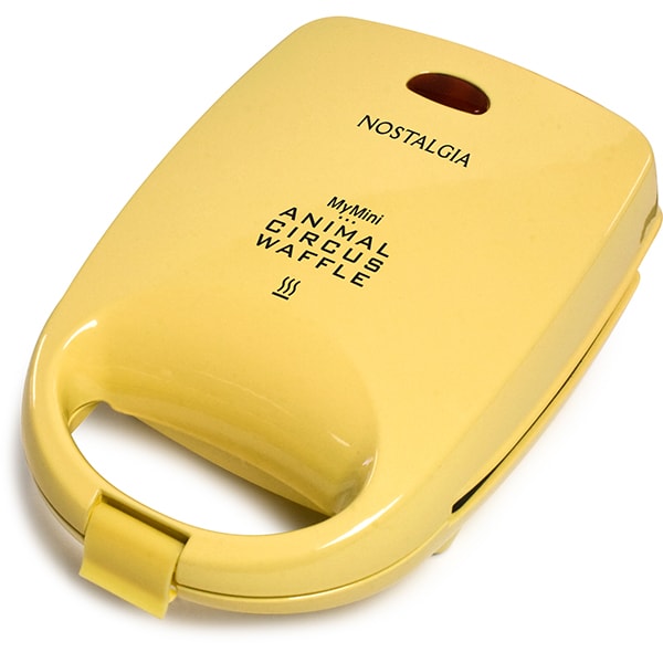 Aparat de waffe NOSTALGIA Mini Animal Circus MANWFL4YW, 5250W, galben