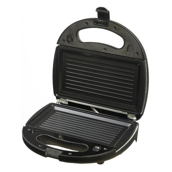 Sandwich maker MYRIA MY4111, 750W, 3 placi detasabile, negru-argintiu