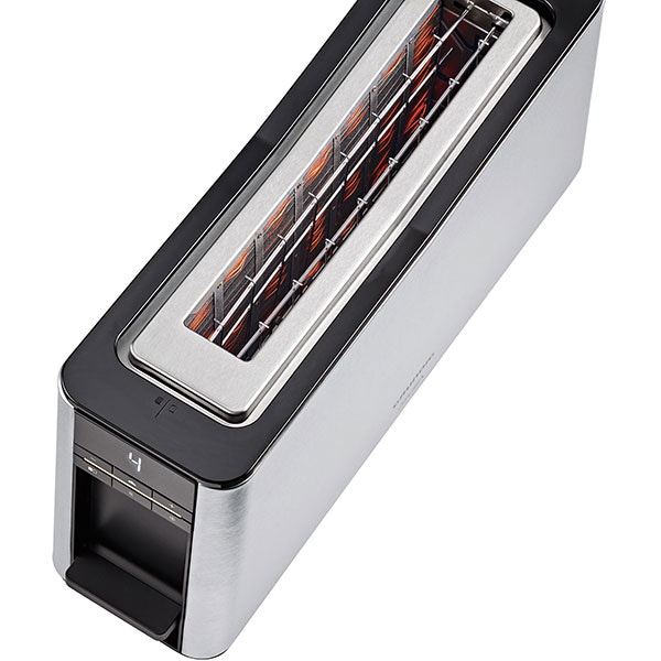 Prajitor de paine GRUNDIG Delisia TA8680, 2 felii, 900W, argintiu-negru 