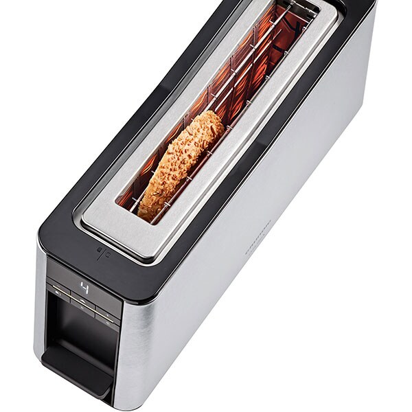 Prajitor de paine GRUNDIG Delisia TA8680, 2 felii, 900W, argintiu-negru 