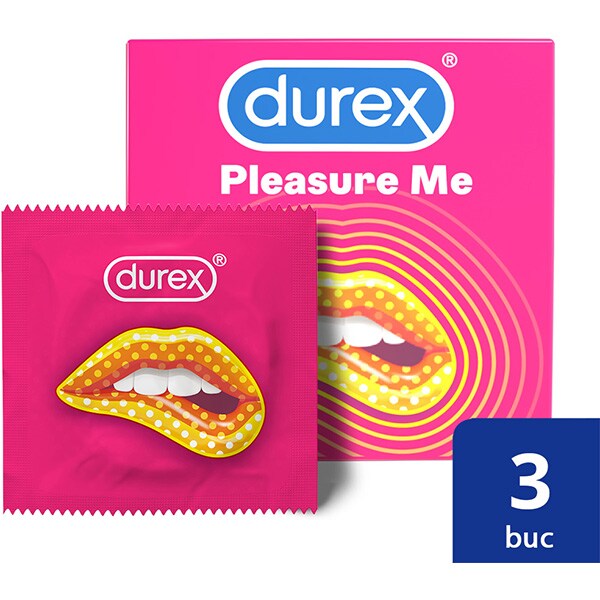 Prezervative DUREX Pleasure Me, 3buc