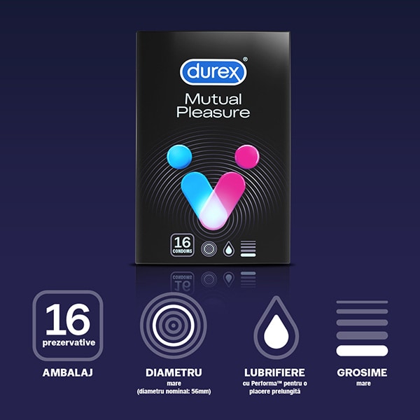 Prezervative DUREX Mutual Pleasure, 16buc