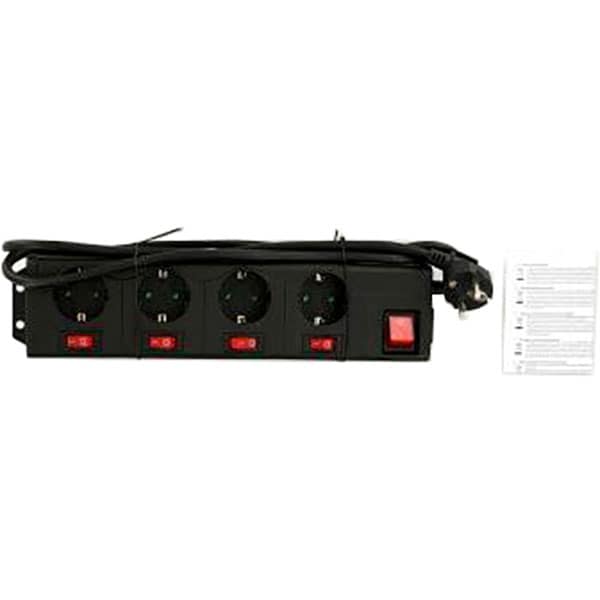 Prelungitor HAMA 137257, 4 prize, 1.4m, negru