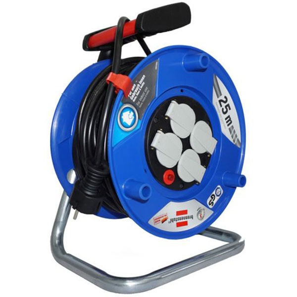 Derulator BRENNENSTUHL Garant 143929, 4 prize, 25m, albastru