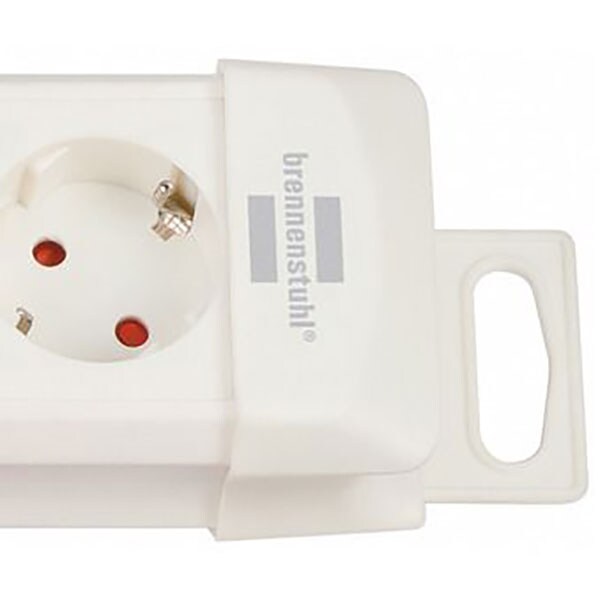 Prelungitor BRENNENSTUHL 154786 Premium-Line, 6 prize Schuko, 3m, intrerupator, alb