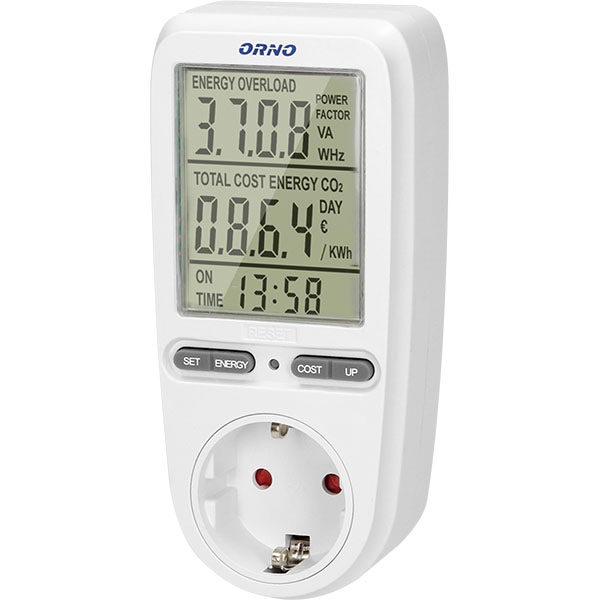 Priza programabila ORNO OR-WAT-435(GS), 3680W, 16A, alb