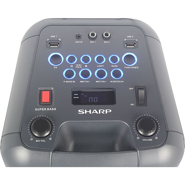 Boxa portabila SHARP PS-920, 140W RMS, Bluetooth, negru