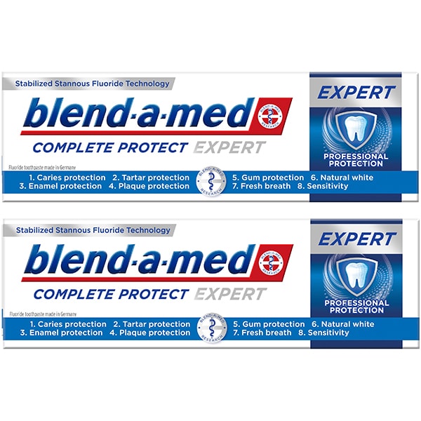 Pasta de dinti BLEND-A-MED Complete Protect Expert, 2buc x 75ml
