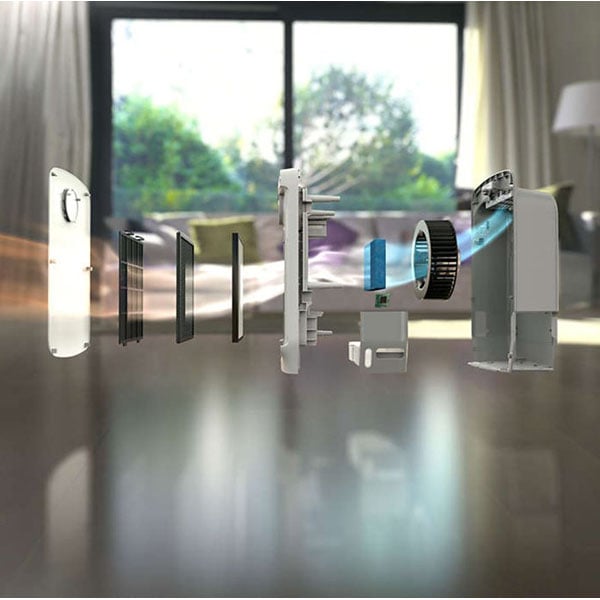 Combi 2-in-1 purificator si umidificator PHILIPS AC4080/10, 3 trepte de viteza, HEPA, alb