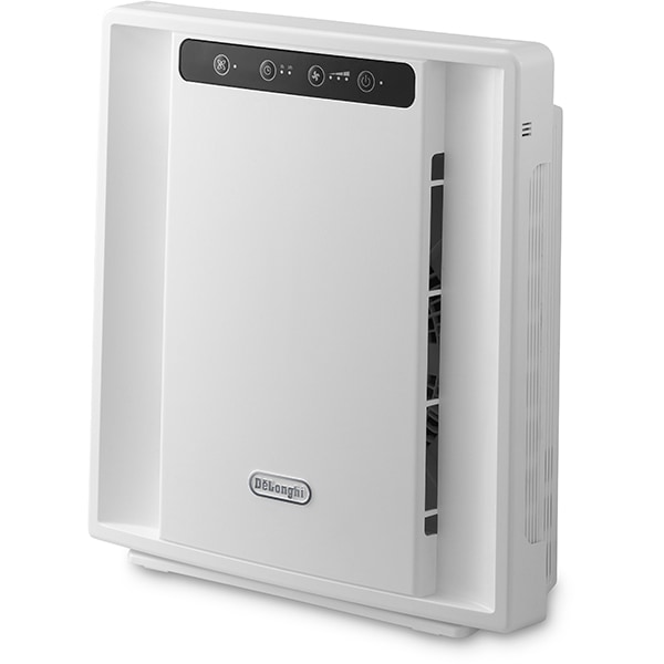 Purificator aer DELONGHI AC75, 3 trepte viteza, Hepa+Carbon, alb