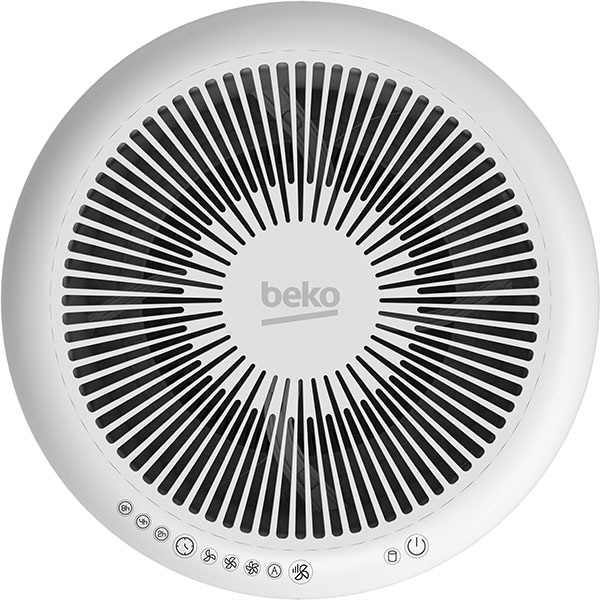 Purificator aer BEKO Hygiene Shield ATP6100I, 4 trepte de viteza, Hepa, ionizare, alb