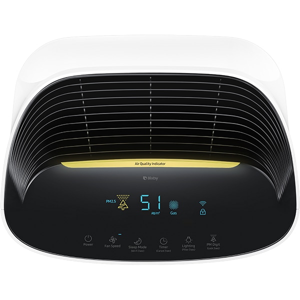 Purificator aer SAMSUNG AX90R7080WD/EU, 3 trepte viteza, Hepa, Wi-Fi, alb-negru