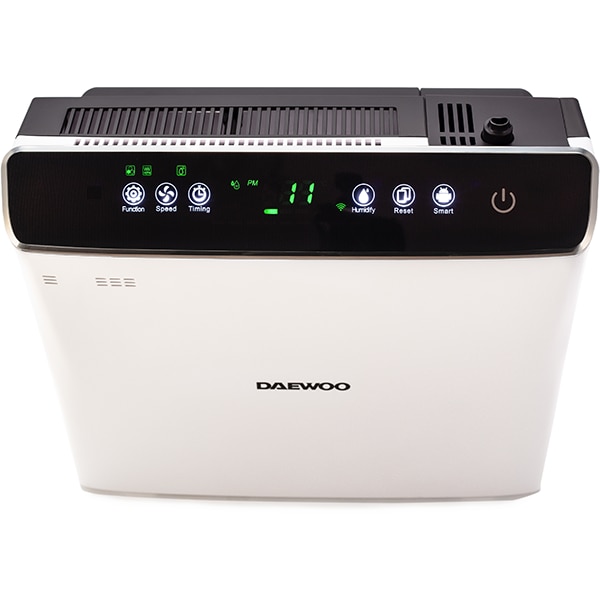 Purificator si umidificator aer DAEWOO DAP400, 75W, Hepa 13, Wi-Fi, alb-negru 