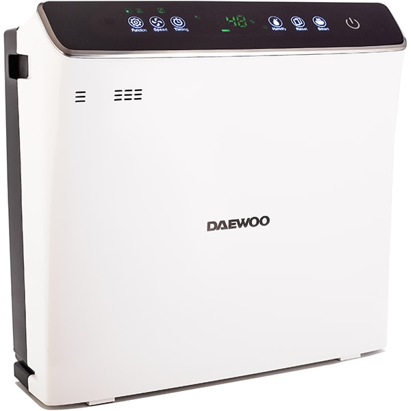Purificator si umidificator aer DAEWOO DAP400, 75W, Hepa 13, Wi-Fi, alb-negru 