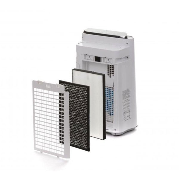 Purificator aer SHARP Plasmacluster KC-D50EUW, 3 trepte viteza, HEPA, ionizare, umidificare, alb-negru 