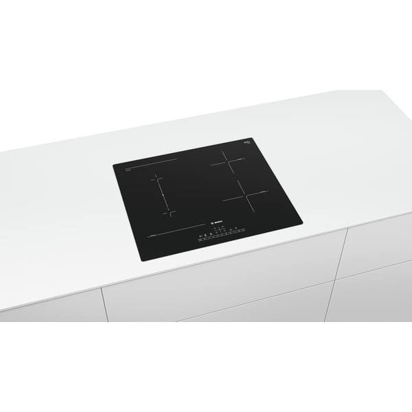 Plita incorporabila BOSCH PVS611FB5E, Inductie, 4 arzatoare, Touch control, negru