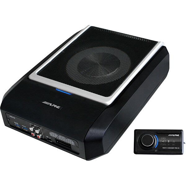 Subwoofer auto activ ALPINE PWD-X5, 165W RMS, 4.1ch, Bluetooth, negru