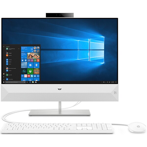 Sistem PC All in One HP Pavilion 24-xa0006nq, 23.8" Full HD, Intel Core i7-8700T pana la 4.0GHz, 8GB, HDD 1TB + SSD 128GB, NVIDIA GeForce GTX 1050 4GB, Windows 10 Home