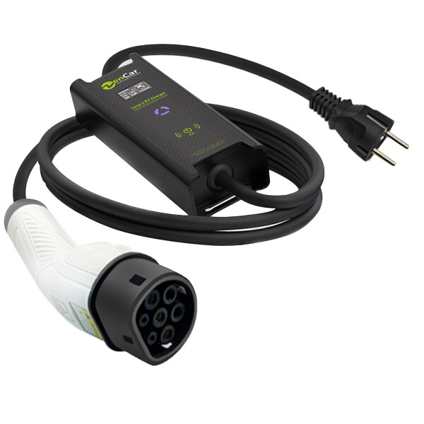 Statie portabila de incarcare masini electrice ZENCAR Z Series, monofazat, 3.7 kW, 16A, Type 2, cablu 5m, negru