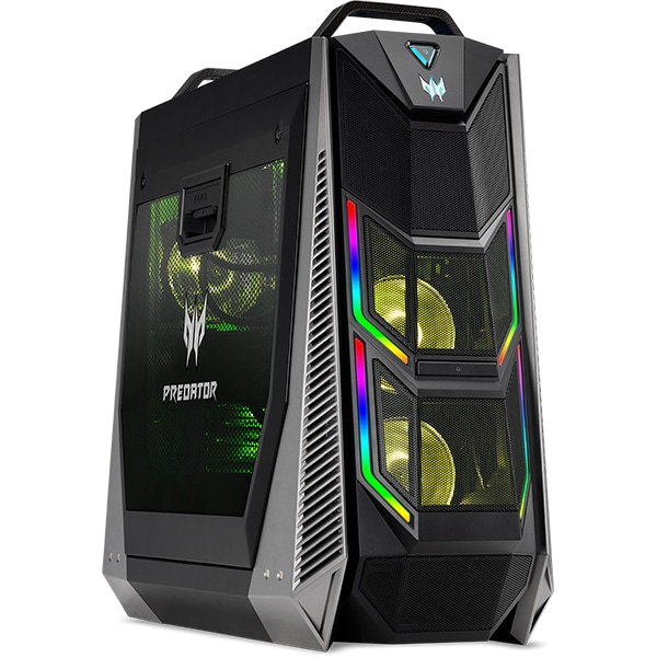 Sistem Desktop Gaming ACER Predator Orion 9000, Intel Core i7-9700K pana la 4.9GHz, 32GB, 2TB + SSD 1TB, NVIDIA GeForce RTX 2070 Super 8GB, Windows 10 Home