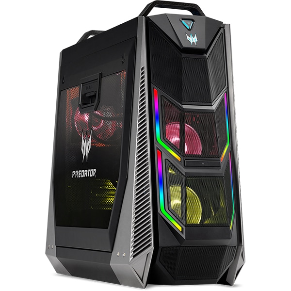 Sistem Desktop Gaming ACER Predator Orion 9000, Intel Core i7-9700K pana la 4.9GHz, 32GB, 2TB + SSD 1TB, NVIDIA GeForce RTX 2070 Super 8GB, Windows 10 Home
