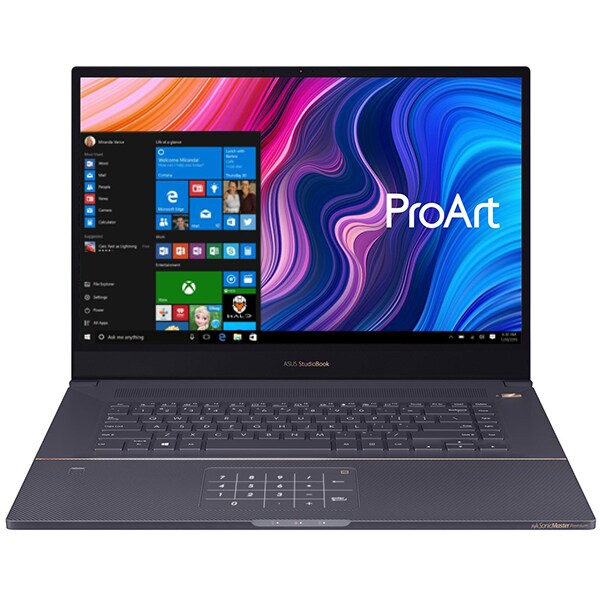 Laptop ASUS ProArt StudioBook H700GV-AV040R, Intel Xeon E-2276M pana la 4.7GHz, 17" WUXGA, 32GB, SSD 2 x 512GB, NVIDIA GeForce RTX 2060 6GB, Windows 10 Pro, Star Grey