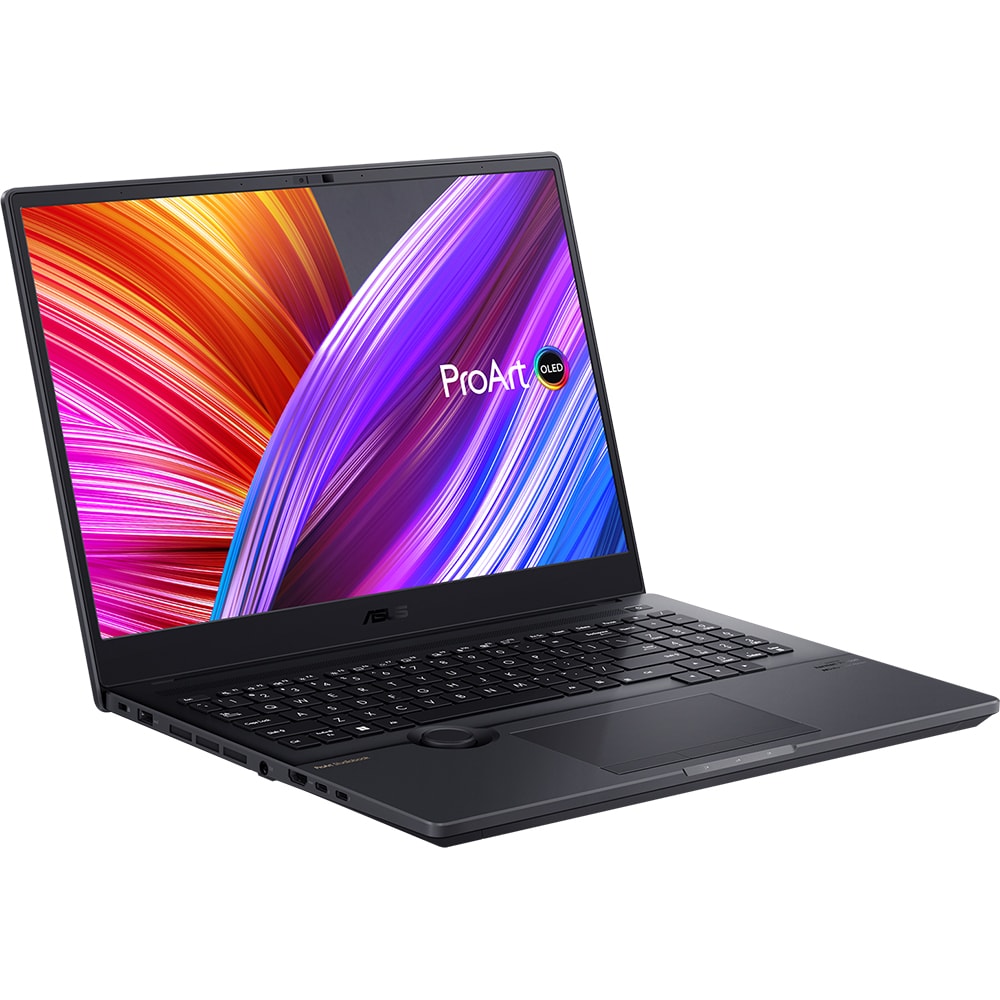 Laptop ASUS ProArt Studiobook 16 OLED H7600ZW-L2023X, Intel Core i7-12700H pana la 4.7GHz, 16" 4K, 32GB, SSD 2TB, NVIDIAGeForceRTX3070 Ti8GB, Windows 11 Pro, negru