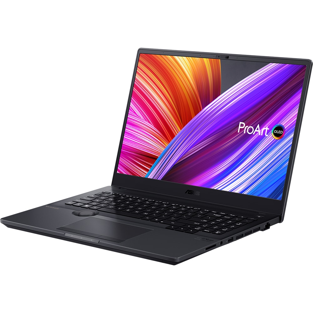 Laptop ASUS ProArt Studiobook 16 OLED H7600ZW-L2023X, Intel Core i7-12700H pana la 4.7GHz, 16" 4K, 32GB, SSD 2TB, NVIDIAGeForceRTX3070 Ti8GB, Windows 11 Pro, negru