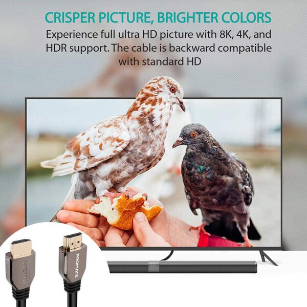 Cablu HDMI PROMATE proLink8K-200 vers 2.1, 8K, 2m, negru