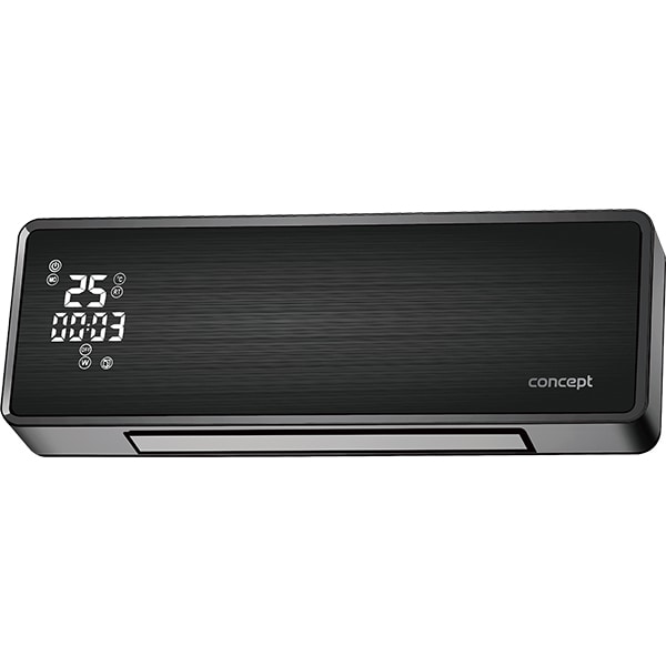 Aeroterma CONCEPT QH4001, 2 trepte viteza, 2000W, negru