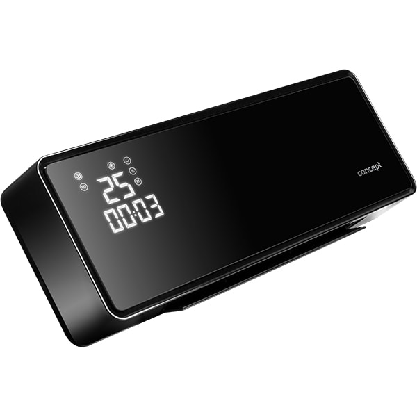 Aeroterma CONCEPT QH4001, 2 trepte viteza, 2000W, negru