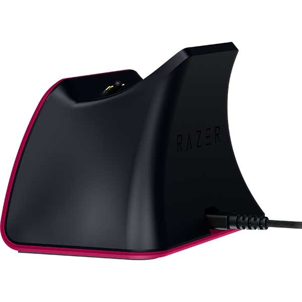 Incarcator RAZER QuickCharging Stand pentru controller DualSense PS5, Cosmic Red