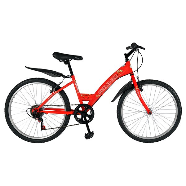 Bicicleta de Trekking RICH SPORT R2430A, 24", cadru otel,  rosu