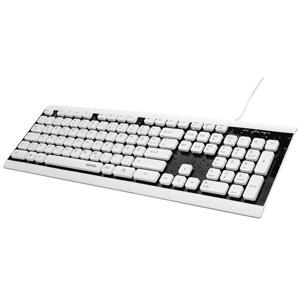 Tastatura cu fir HAMA Covo R9173000, USB, Layout RO, alb-negru