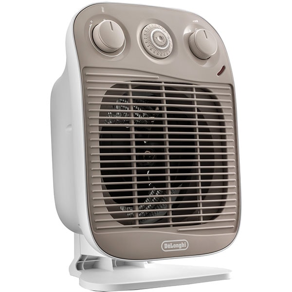 Aeroterma DELONGHI HFS50D22, 3 trepte viteza, 2200W, alb-bej