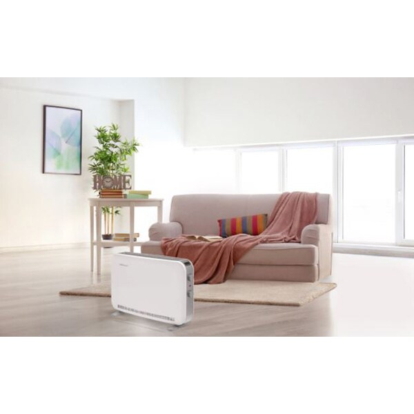 Convector electric de podea CONCEPT  KS3020, 3 trepte putere, 2000W, Termostat reglabil, alb
