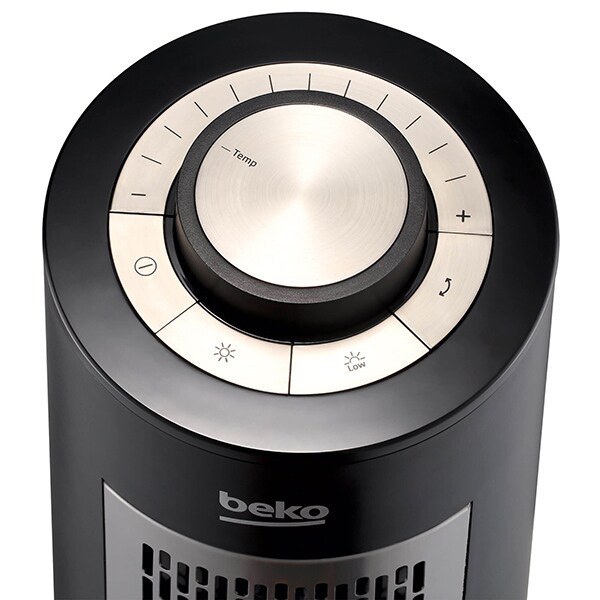 Aeroterma turn BEKO RHP6220, 2 trepte viteza, 2200W, negru-argintiu 