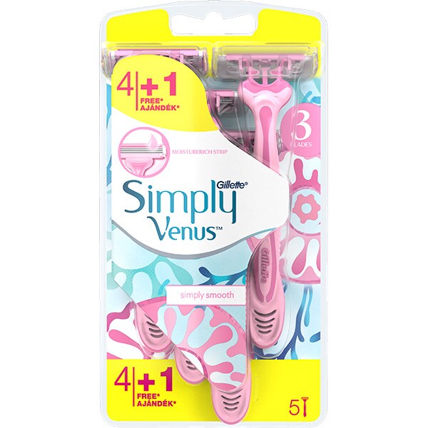 Aparat de ras de unica folosinta GILLETTE Simply Venus, Femei, 5 bucati