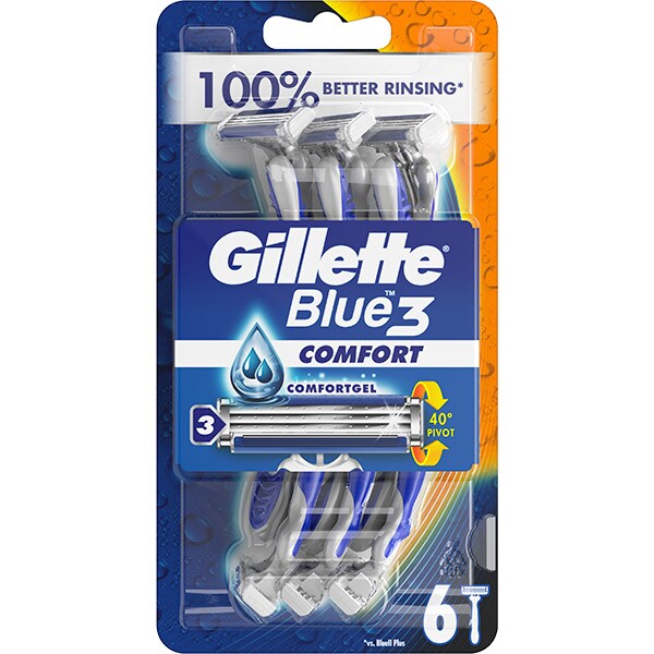Aparat de ras de unica folosinta GILLETTE Blue 3 Comfort, 6 Bucati