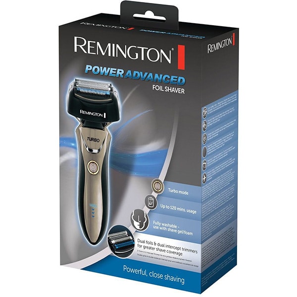 Aparat de ras REMINGTON Power Advanced F9200, acumulator, autonomie 120 min, Functie turbo, auriu