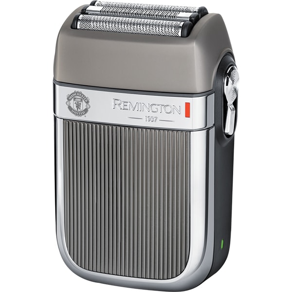 Aparat de ras REMINGTON Heritage Manchester United Edition HF9050, acumulator, autonomie 60 min, site LiftLogic, argintiu