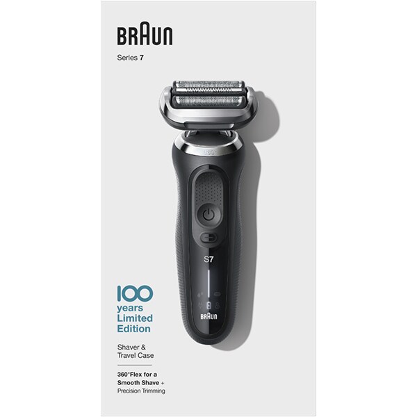 Aparat de ras BRAUN Series 7 MBS7, acumulator, autonomie 50 min, Wet&Dry, negru