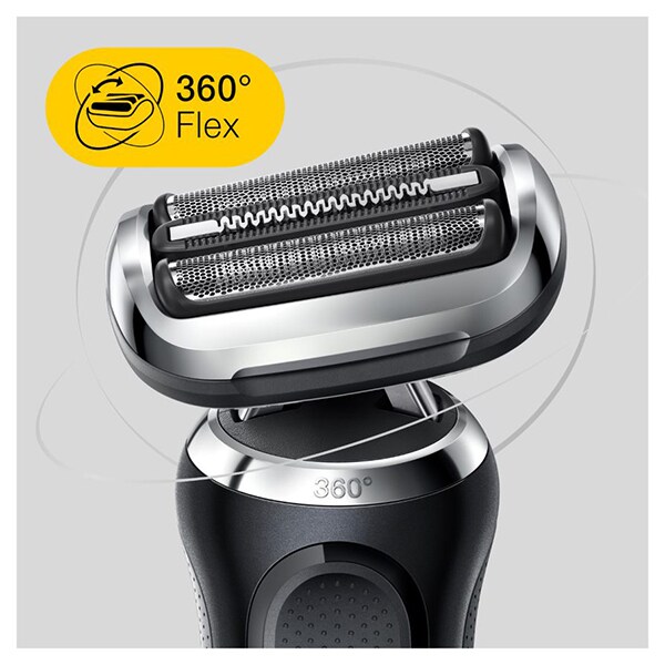 Aparat de ras BRAUN Series 7 MBS7, acumulator, autonomie 50 min, Wet&Dry, negru